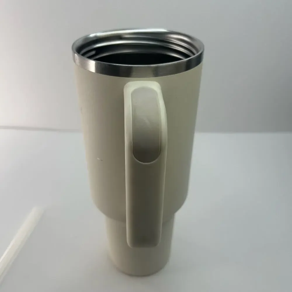 Stanley Quencher H2.0 FlowState 40oz Tumbler Cream Stainless Steel With Straw - Picture 5 of 16